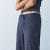 Pantalon large en crêpe Pantalon large en crêpe
