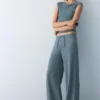 Pantalon large en crêpe Pantalon large en crêpe