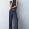 Pantalon large en crêpe Pantalon large en crêpe