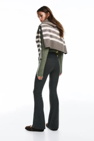Pantalon évasé au toucher doux