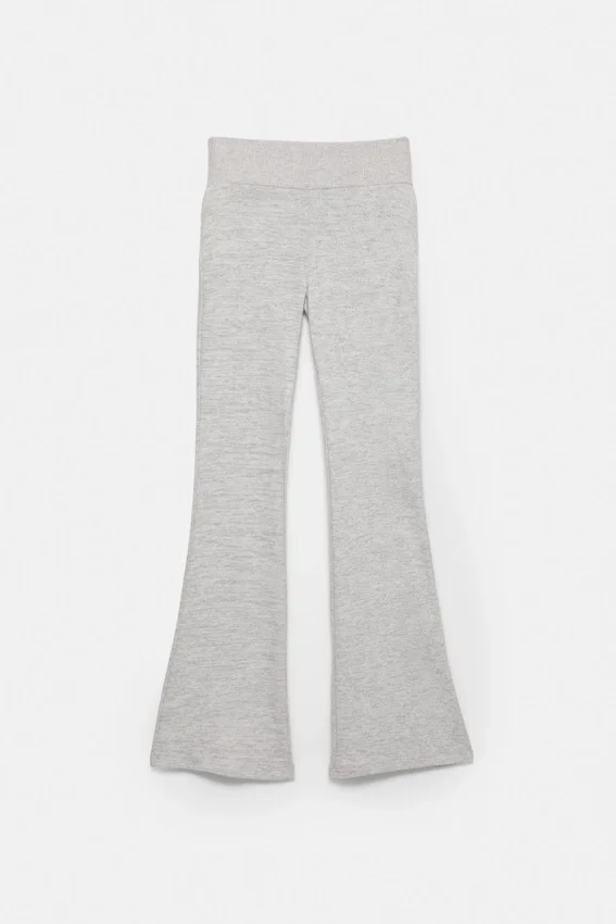 Pantalon évasé au toucher doux Pantalon évasé au toucher doux