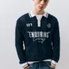 Polos de football en tricot à motif graphique
