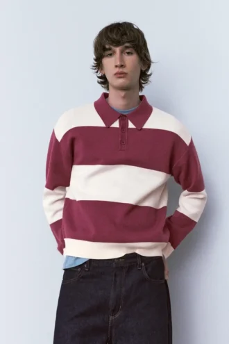 Polos en maille à empiècements