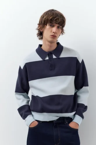 Polos en maille à empiècements