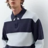 Polos en maille à empiècements
