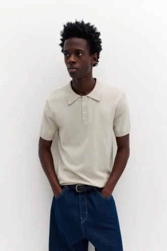 Polos en maille à manches courtes