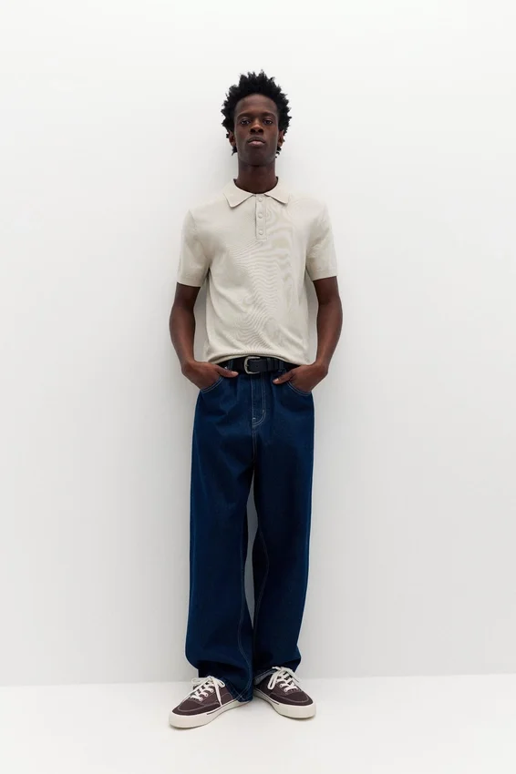 Polos en maille à manches courtes Polos en maille à manches courtes