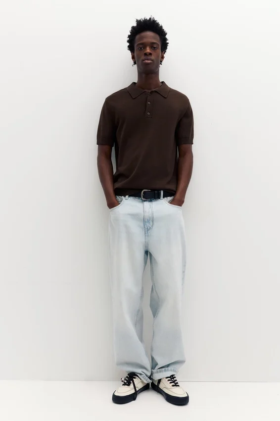 Polos en maille à manches courtes Polos en maille à manches courtes