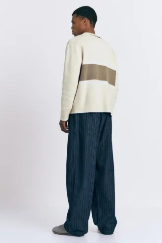 Polos en maille à manches longues avec détail textuel