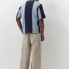 Polos en tricot rayés brodés