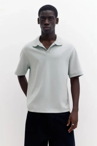 Polos à manches courtes en interlock