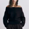 Pull Bardot en maille douce Pull Bardot en maille douce