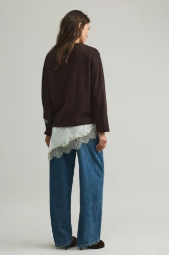 Pull en dentelle fine