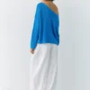 Pull en maille fine asymétrique