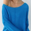 Pull en maille fine asymétrique