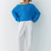 Pull en maille fine asymétrique