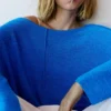 Pull en maille fine asymétrique