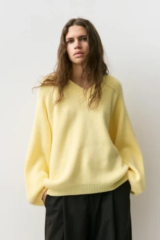 Pull oversize à ourlet asymétrique Pull oversize à ourlet asymétrique