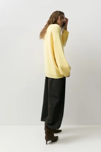 Pull oversize à ourlet asymétrique Pull oversize à ourlet asymétrique
