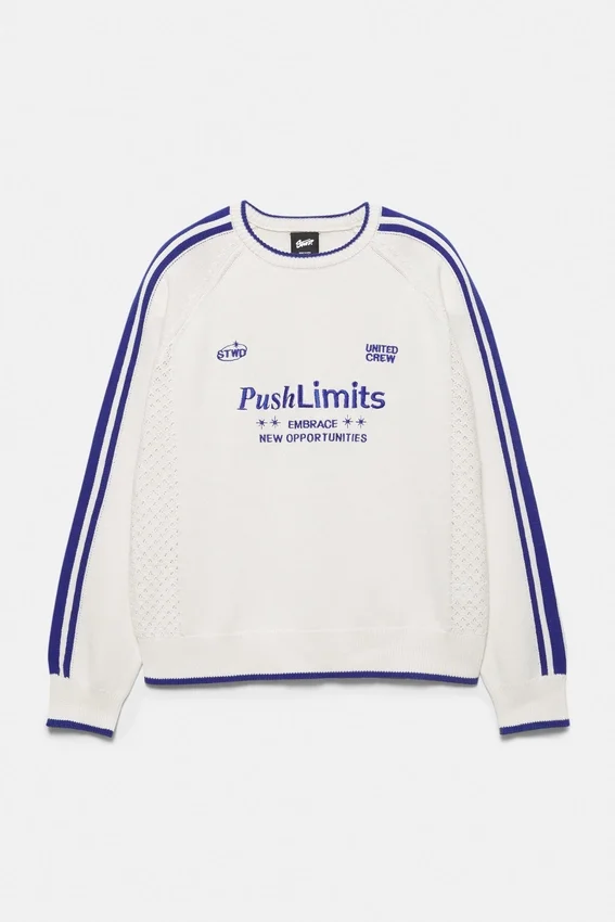 Pull rayé brodé STWD Pull rayé brodé STWD