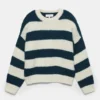 Pull rayé en maille épaisse Pull rayé en maille épaisse