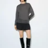 Robe courte à carreaux en shorts