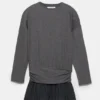 Robe courte à carreaux en shorts