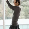 Robe courte à carreaux en shorts