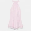 Robe courte à rayures et dos nu Robe courte à rayures et dos nu