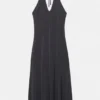 Robe longue dos nu en cupro Robe longue dos nu en cupro
