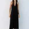 Robe mi-longue à dos nu Robe mi-longue à dos nu