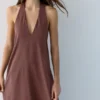 Robe mi-longue à dos nu Robe mi-longue à dos nu