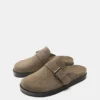 Sabots en cuir à boucle