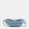 Sac banane en tissu effet denim