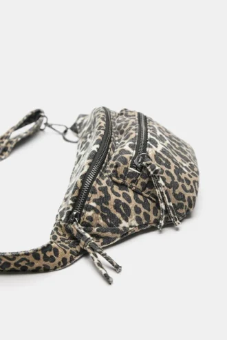 Sac banane à imprimé léopard