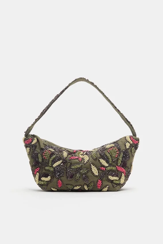 Sac à bandoulière avec perles Sac à bandoulière avec perles