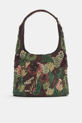 Sac à bandoulière avec perles