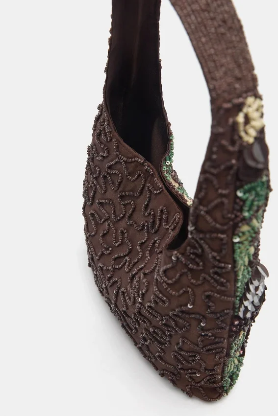 Sac à bandoulière avec perles Sac à bandoulière avec perles