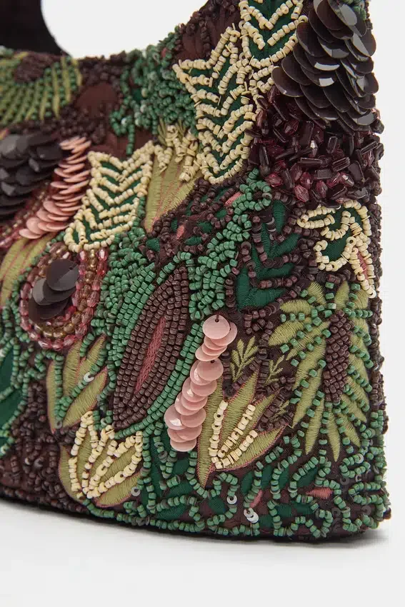Sac à bandoulière avec perles Sac à bandoulière avec perles