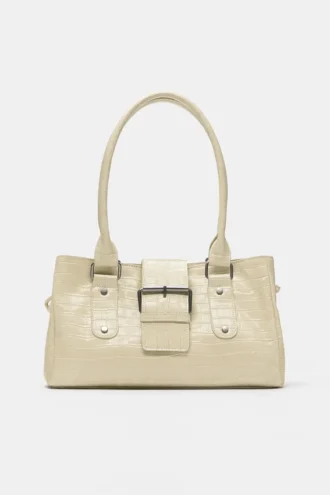 Sac à bandoulière à boucle texturée
