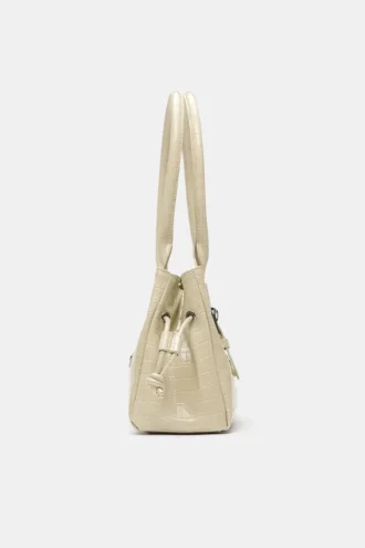Sac à bandoulière à boucle texturée