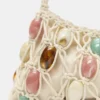 Sac à bandoulière en maille avec ornements Sac à bandoulière en maille avec ornements