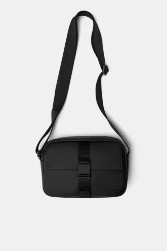 Sac à bandoulière en tissu caoutchouté