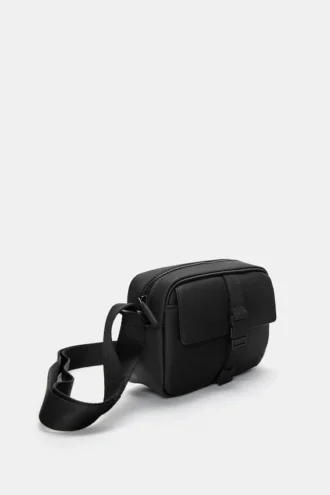 Sac à bandoulière en tissu caoutchouté