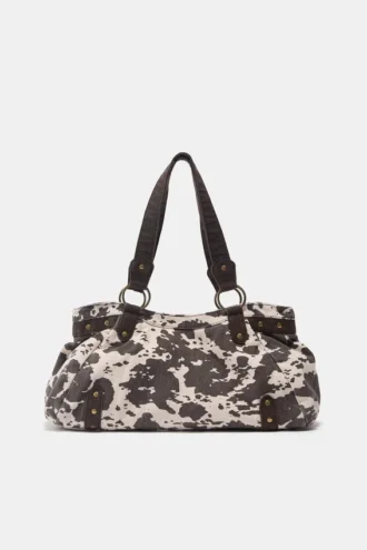 Sac à bandoulière imprimé vache