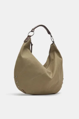 Sac cabas à anneaux cloutés