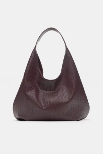 Sac cabas à effet tressé Sac cabas à effet tressé