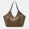 Sac cabas en simili cuir avec détails sur les anses Sac cabas en simili cuir avec détails sur les anses