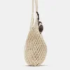Sac cabas macramé orné