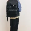 Sac à dos texturé à boucle